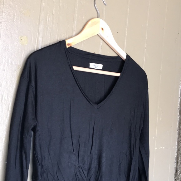 Madewell long sleeve black top - Picture 3 of 9